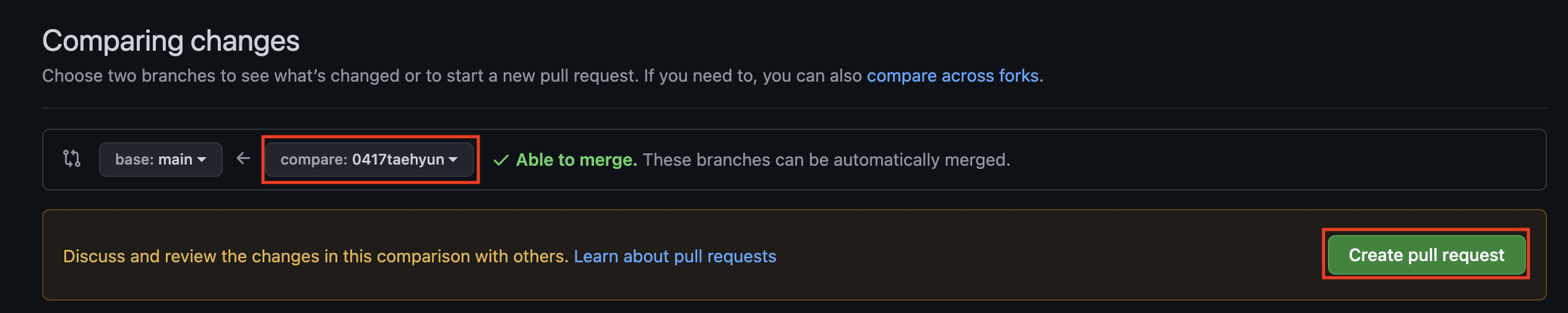 new pull request